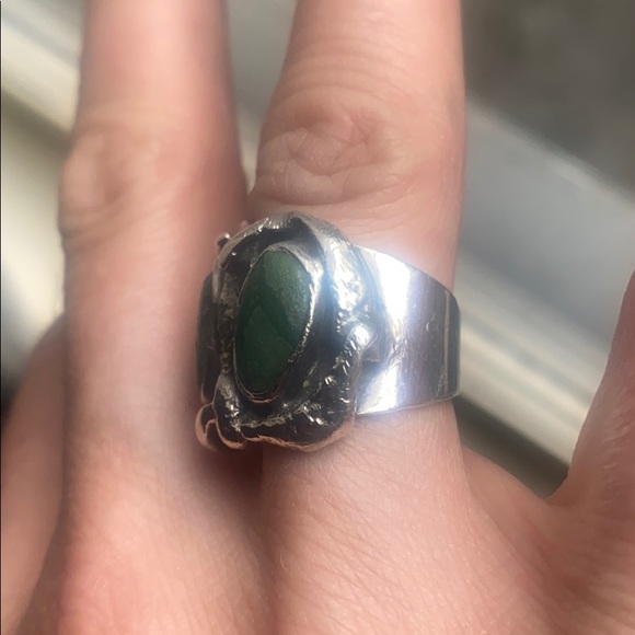 Turquoise and silver ring - Picture 7 of 13